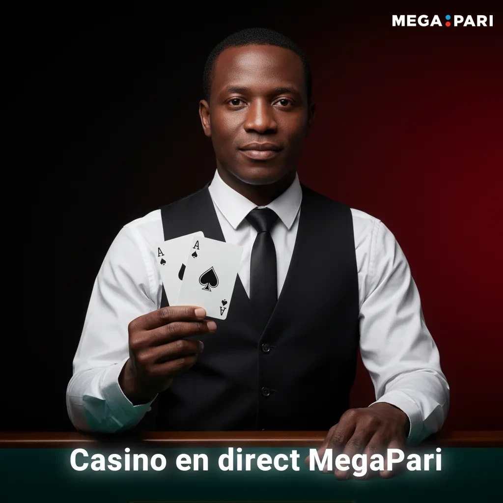 Casino en direct MegaPari: croupiers en HD roulette, blackjack, baccarat et jeux-show comme Crazy Time et Lightning Roulette
