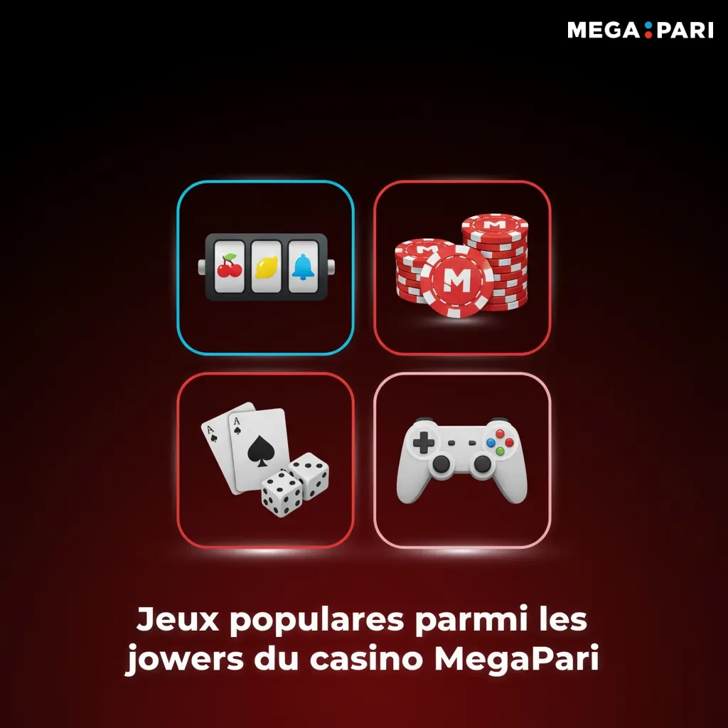 Jeux de casino populaires MegaPari au Cameroun: Gates of Olympus, Sweet Bonanza, Book of Dead, Aviator, roulette.