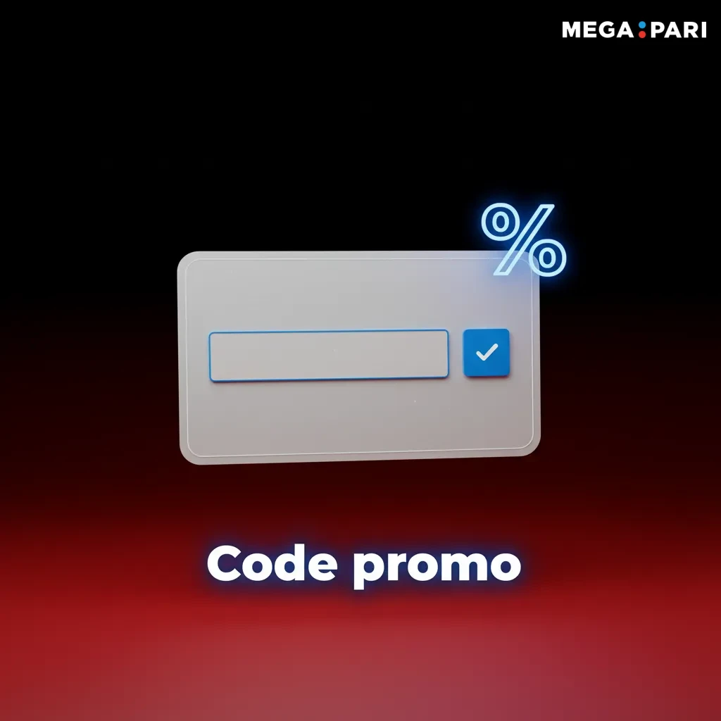 Bannière code promo: MEGACM +25 tours gratuits; SPORTCM +10% pari gratuit (plafond 5 000 XOF) et étapes d’application.