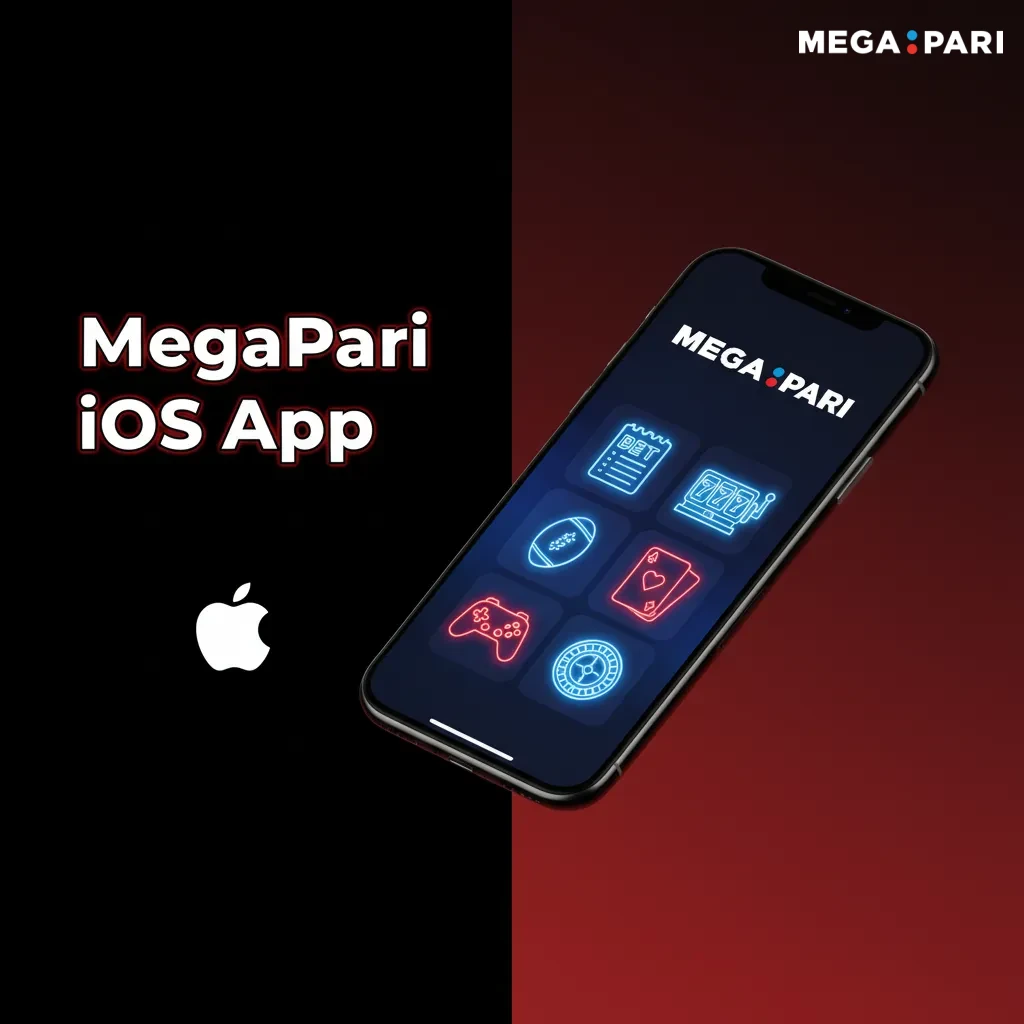MegaPari iOS app on iPhone and iPad with live betting, casino games, cash out, and local payouts.