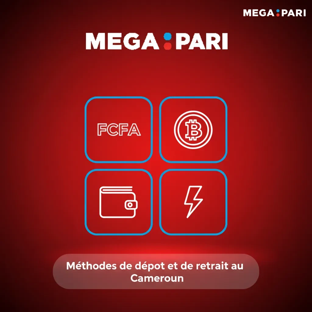 Méthodes de dépôt et retrait au Cameroun: JetonBank, MiFinity, Jeton Cash, crypto (BTC, ETH, LTC, USDT, XRP), Binance Pay