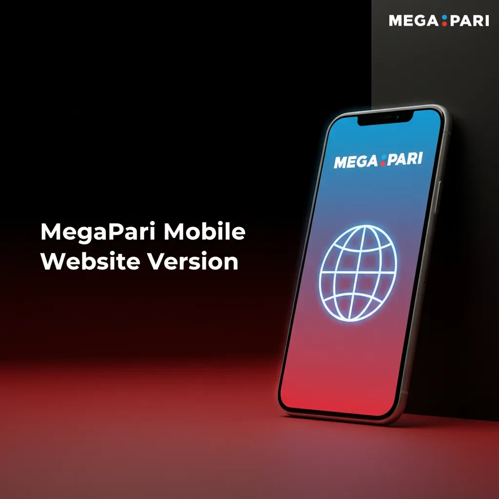 MegaPari mobile website on phone and tablet, offering betting and casino games, no app download required.