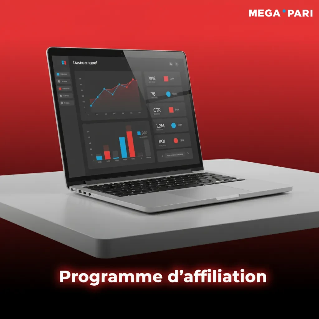 Visuel du programme d’affiliation: commissions progressives, paiements réguliers, SEO, réseaux sociaux, comparateurs.