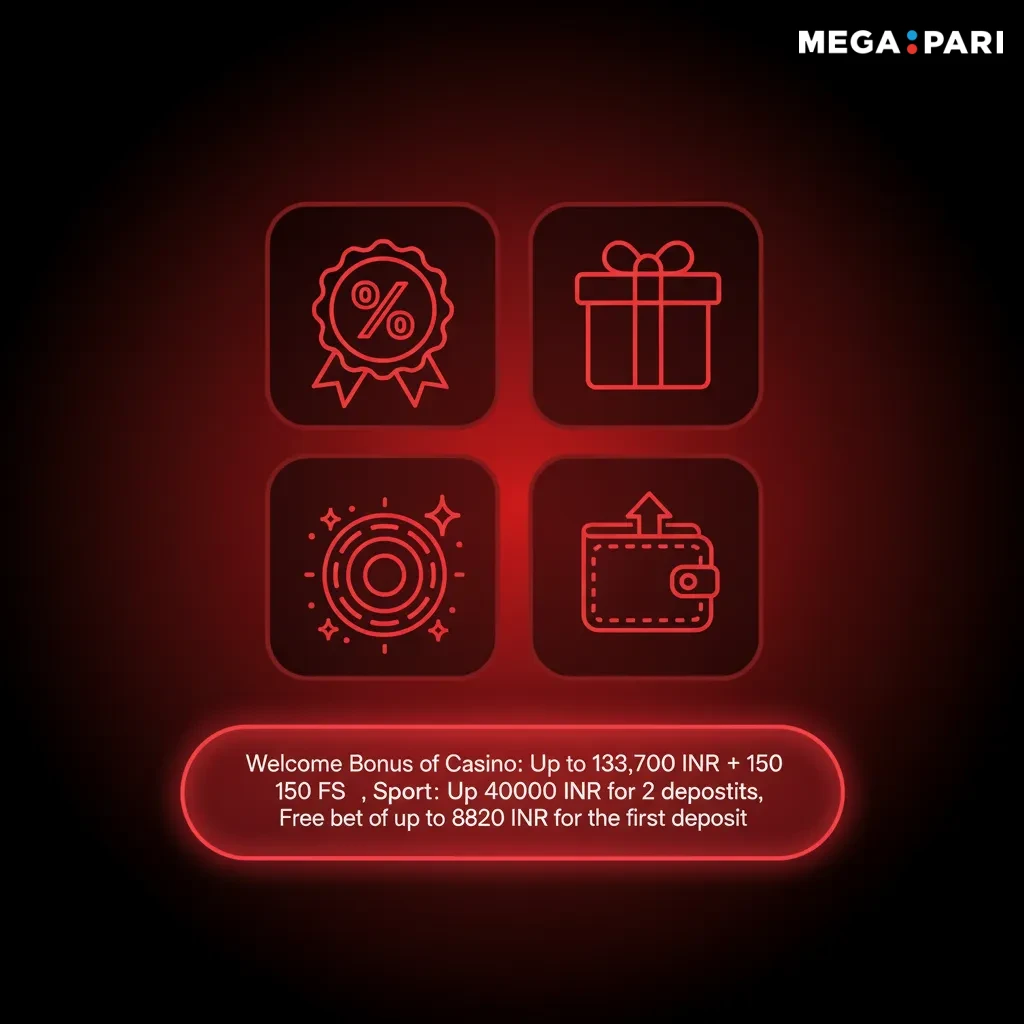 India welcome offers: Casino up to ₹133,700 + 150 FS; Sports up to ₹40,000; Free bet up to ₹8,820. T&Cs apply.