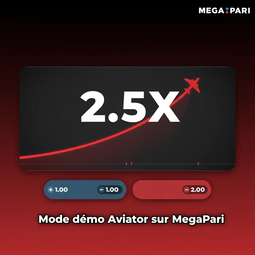 Capture d’écran du jeu Aviator en mode démo avec solde virtuel et Auto Cashout sur MegaPari.