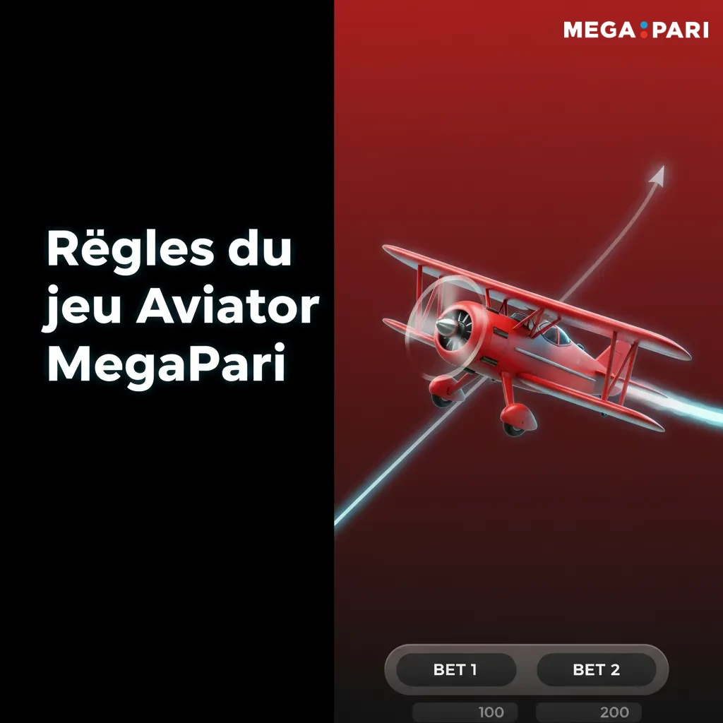 Règles du jeu Aviator MegaPari: mise rapide, multiplicateur en hausse, cashout manuel/auto, mises dès 100 XAF, démo.