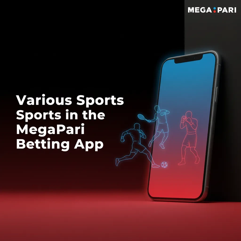 MegaPari app screen with pre‑match and live betting, stats, and streams for cricket, football, kabaddi, tennis, and esports.