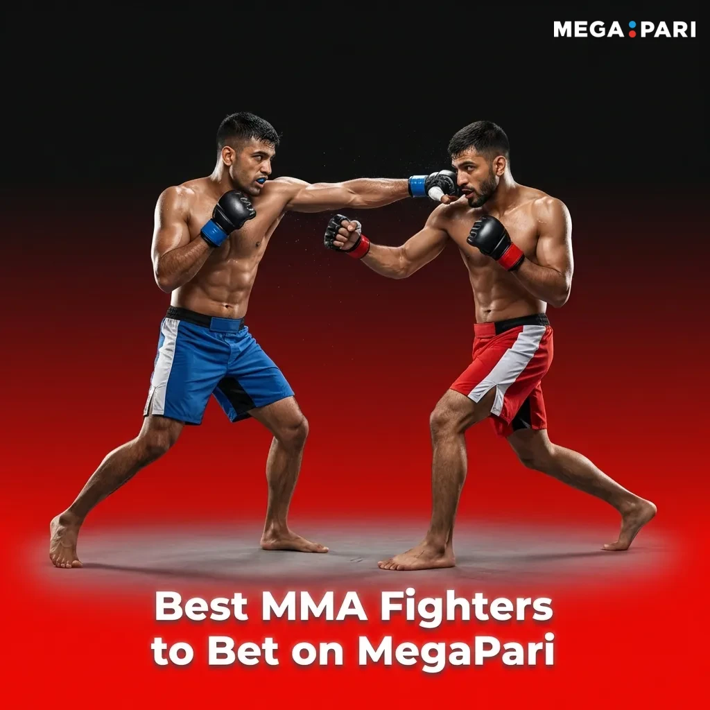 Top MMA fighters including Islam Makhachev, Alex Pereira, and Jon Jones available for betting on MegaPari platform