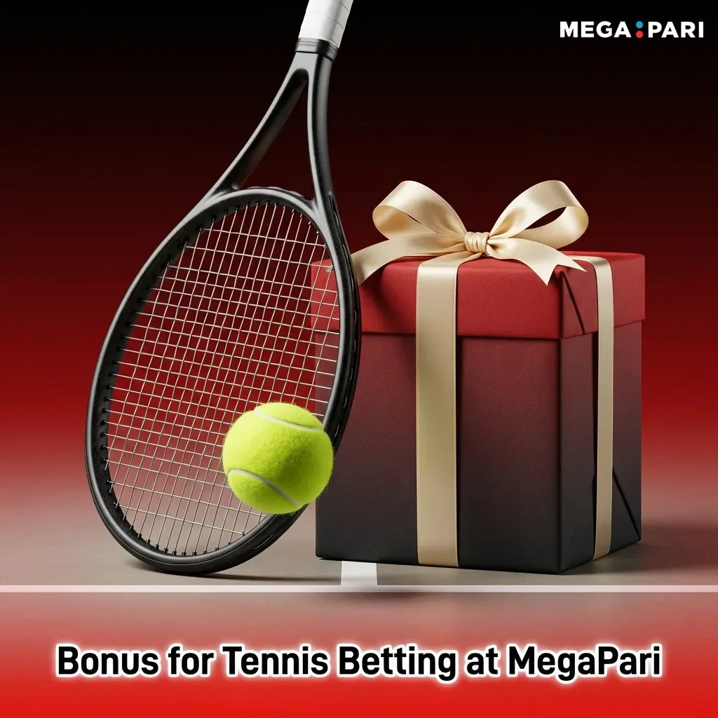 MegaPari tennis betting bonus: 100% deposit match up to ৳20,000 for new users on Grand Slam and ATP/WTA tournaments