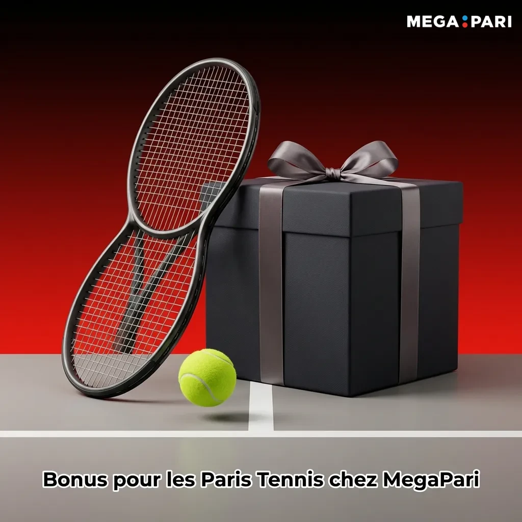 MegaPari tennis betting bonus: 100% first deposit match up to 130,000 XAF with 5x wagering requirement on 1.40+ odds