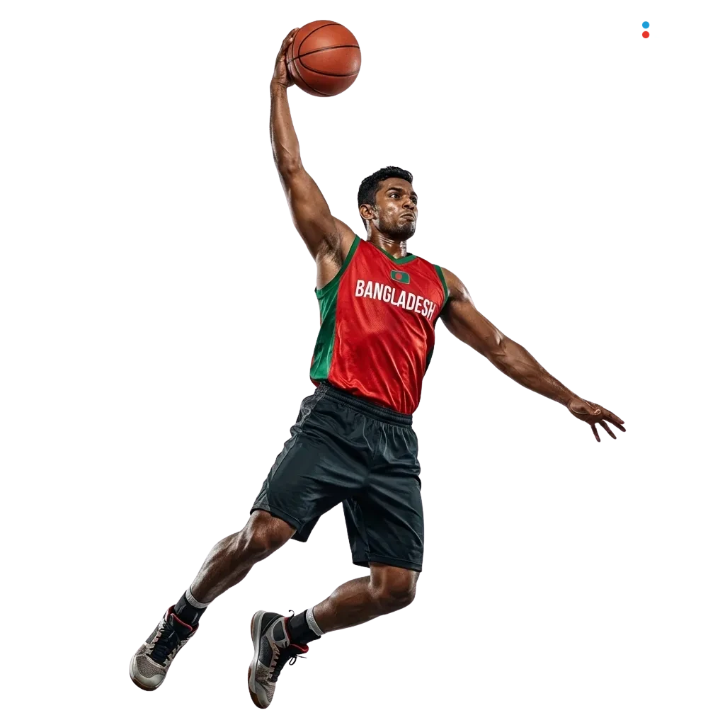 MegaPari basketball betting platform showing NBA and EuroLeague odds with 100% welcome bonus offer for Bangladesh users