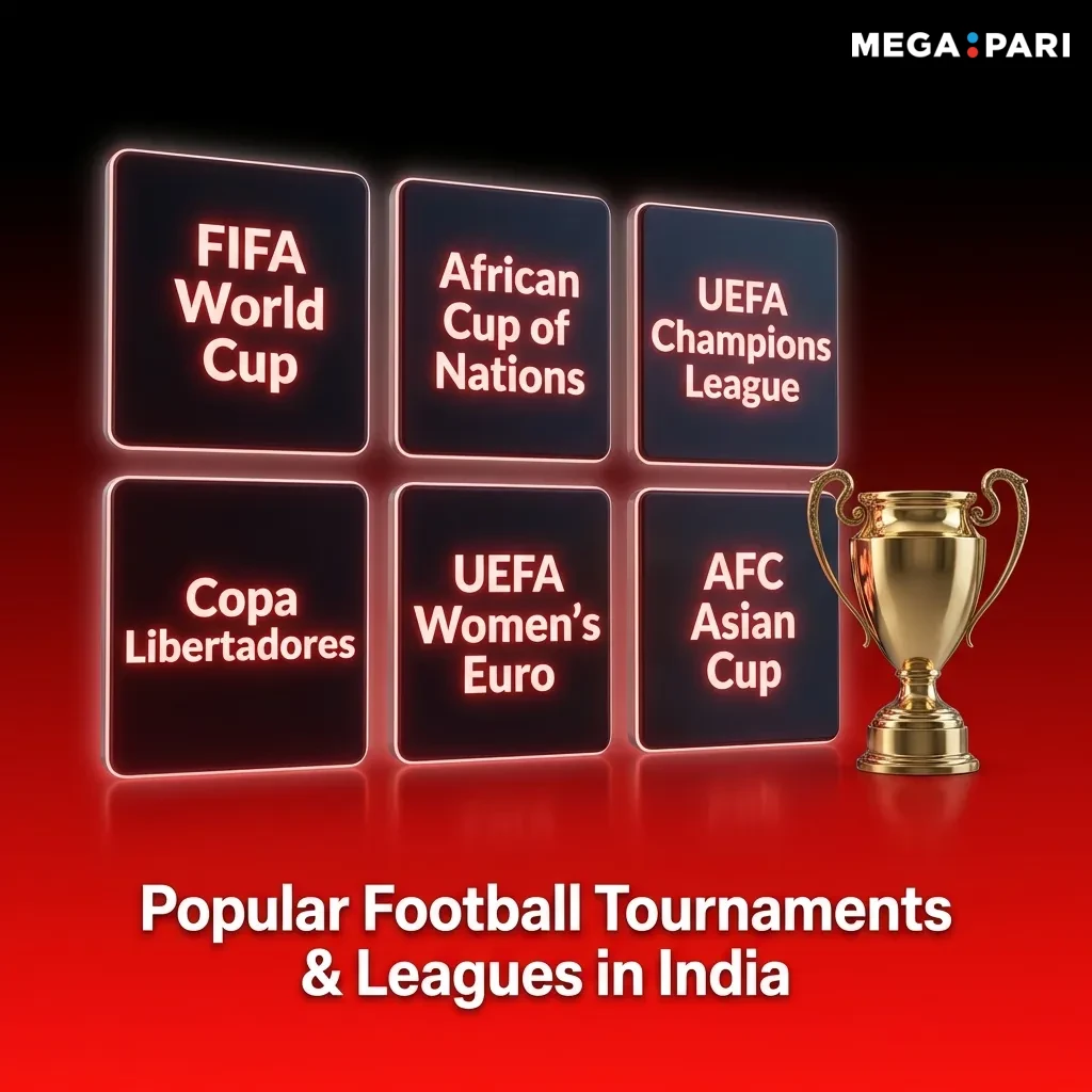 Indian bettors wagering on popular football leagues including Premier League, Champions League, and Indian Super League